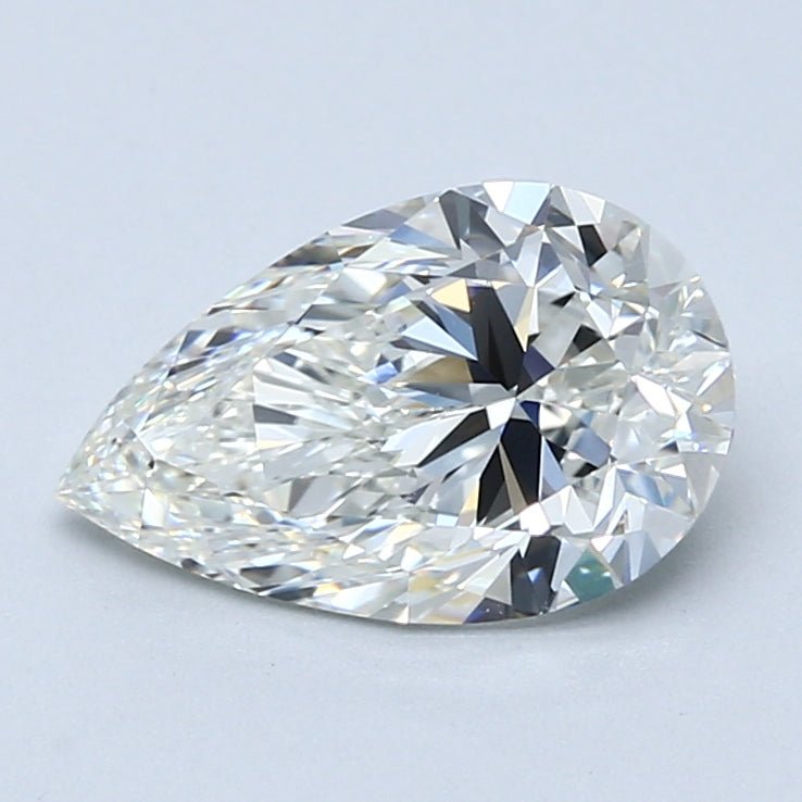 2 Carat Pear - Natural Diamond - 2.02 - H - VS2 - VG - EX - EX - Diamonds By Rothschild