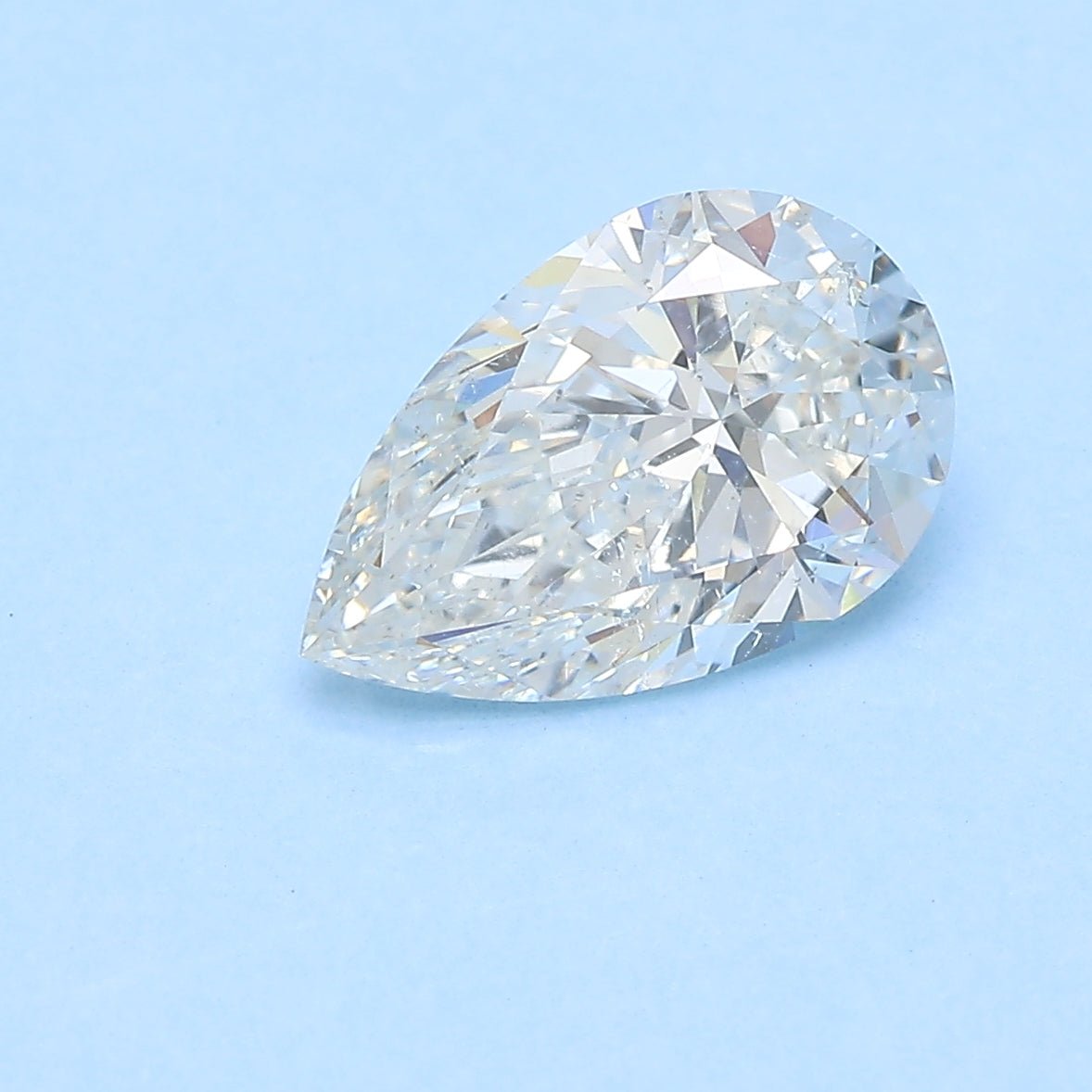 2 Carat Pear - Natural Diamond - 2.03 - G - SI2 - VG - EX - EX - Diamonds By Rothschild