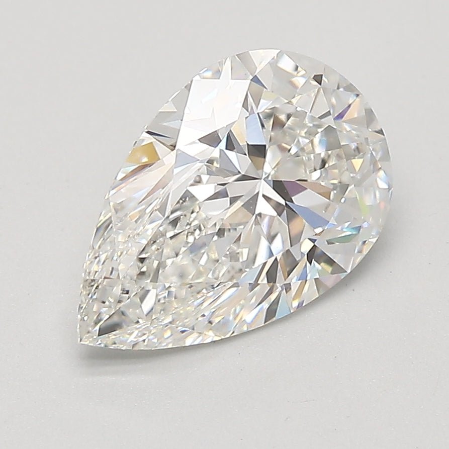 2 Carat Pear - Natural Diamond - 2.03 - G - VS2 - EX - EX - EX - Diamonds By Rothschild