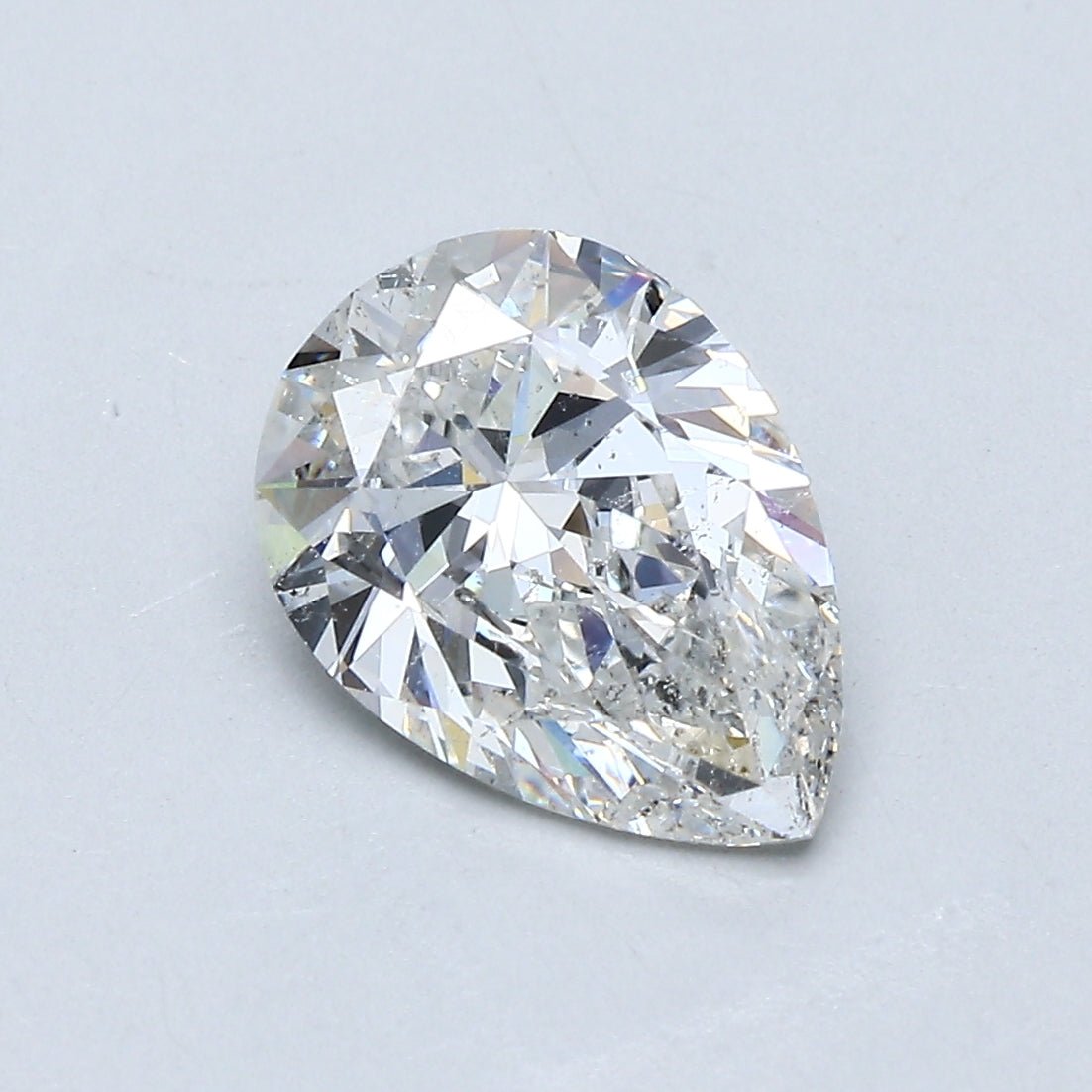 2 Carat Pear - Natural Diamond - 2.04 - G - SI2 - G - VG - VG - Diamonds By Rothschild