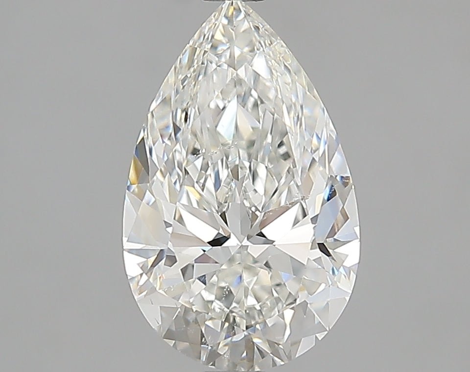 2 Carat Pear - Natural Diamond - 2.04 - H - SI1 - VG - EX - EX - Diamonds By Rothschild