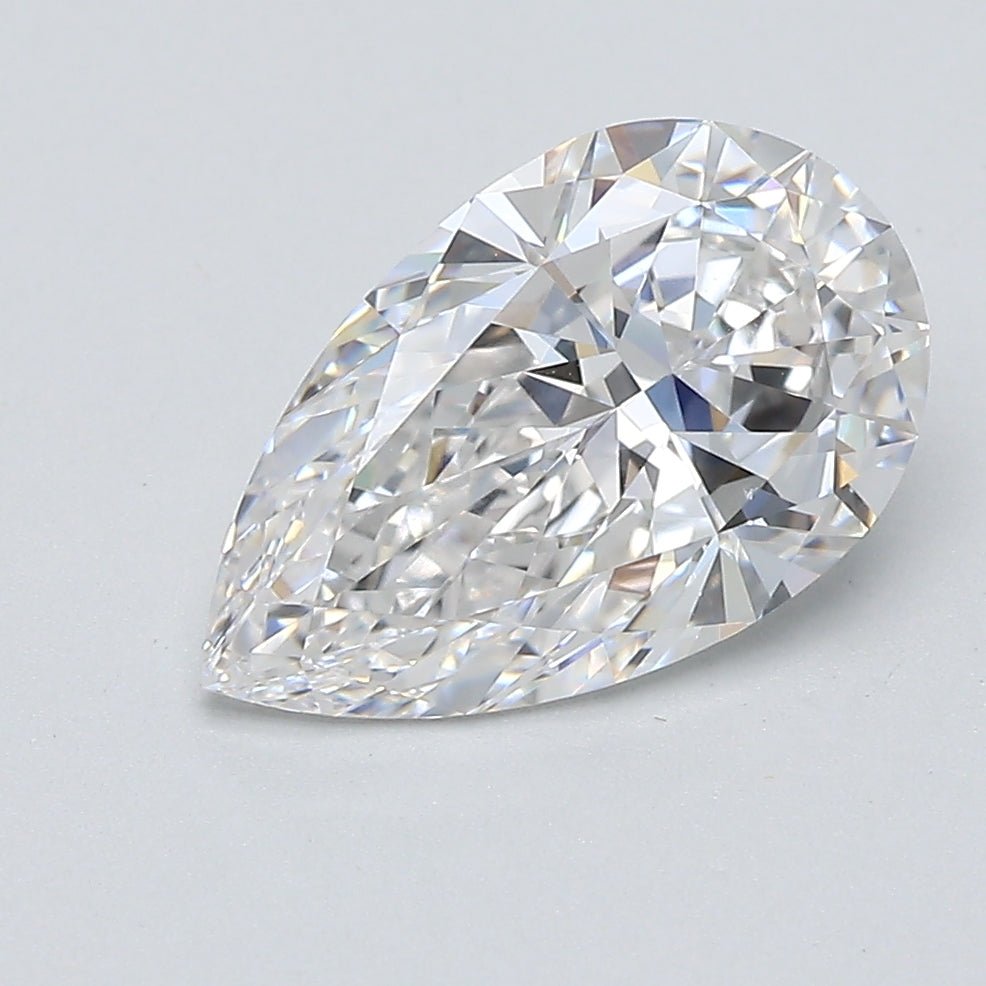 2 Carat Pear - Natural Diamond - 2.1 - E - IF - EX - EX - Diamonds By Rothschild
