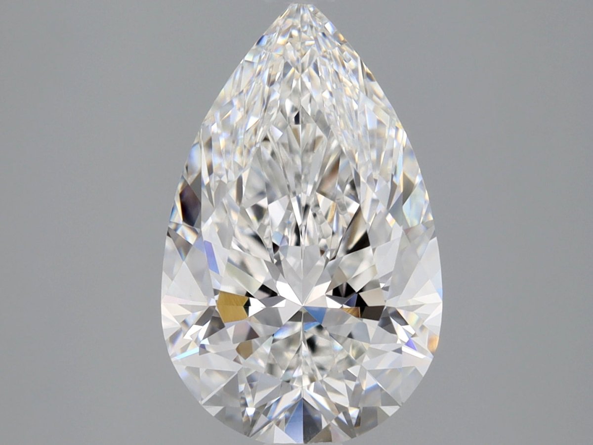 2 Carat Pear - Natural Diamond - 2.2 - E - VVS2 - VG - EX - EX - Diamonds By Rothschild