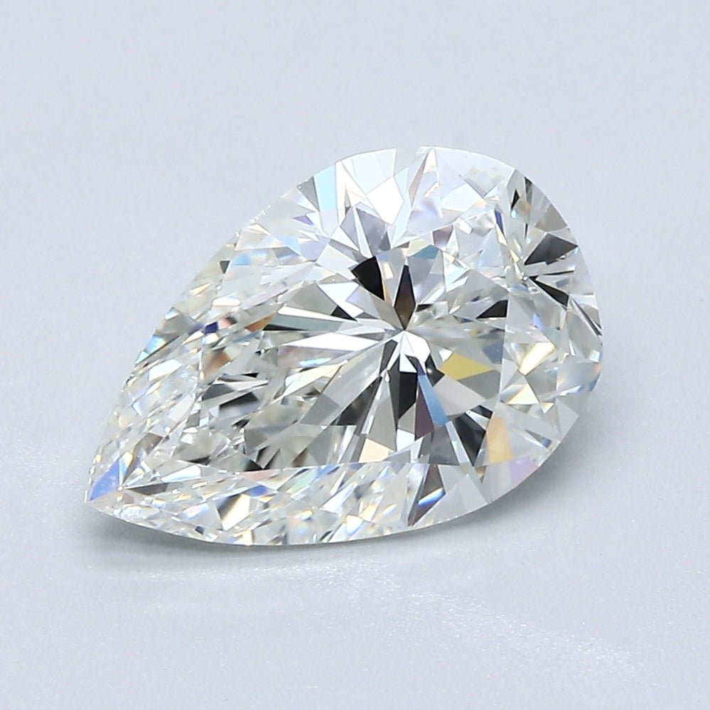 2 Carat Pear - Natural Diamond - 2.21 - H - Very Very Slightly Included - G - VG - G - Diamonds By Rothschild