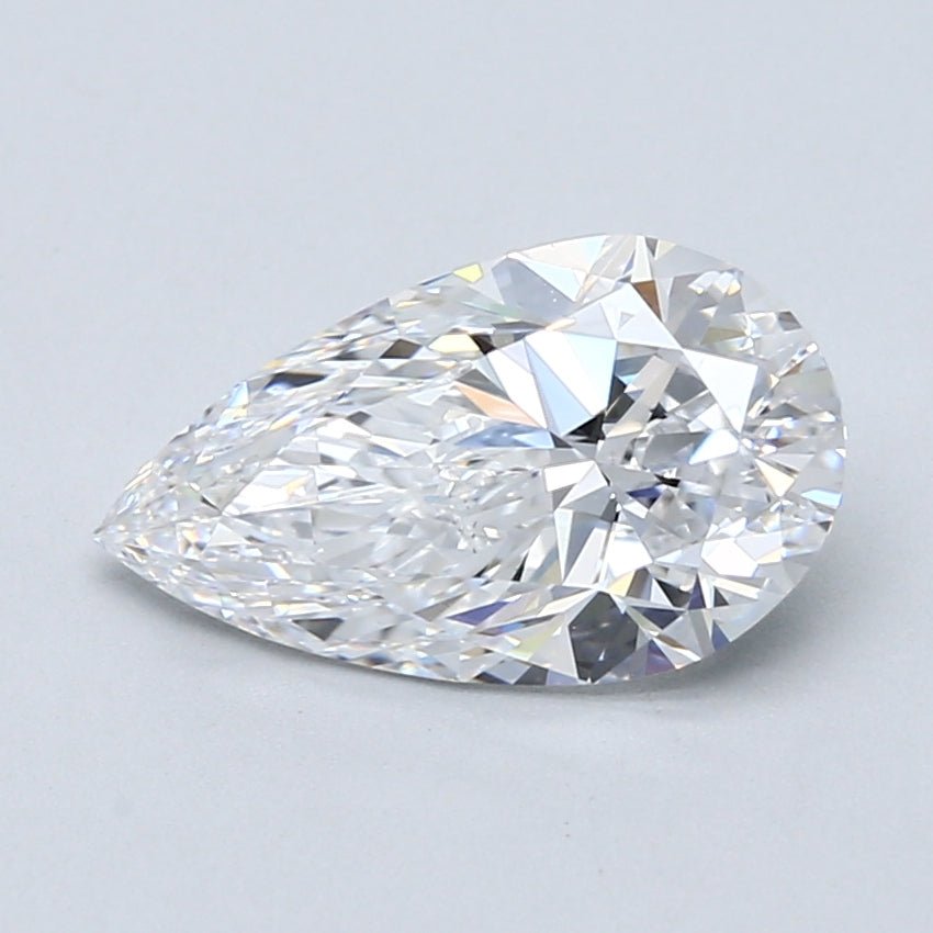 2 Carat Pear - Natural Diamond - 2.3 - D - VS1 - VG - VG - VG - Diamonds By Rothschild