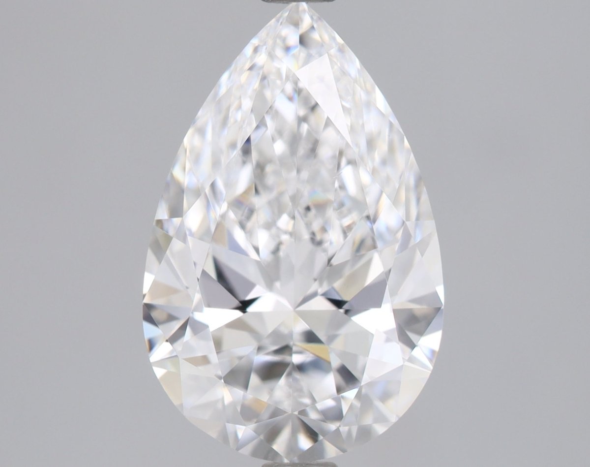 2 Carat Pear Shape Cut Natural Diamond - D VS1 - 2.01ct - EX Cut Grade - Diamonds By Rothschild
