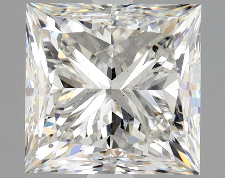 2 Carat Princess Cut Natural Diamond - I SI2 - 1.8ct - VG Symmetry Grade - Diamonds By Rothschild