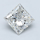 2 Carat Princess - Natural Diamond - 1.8 - G - SI2 - G - EX - EX - Diamonds By Rothschild