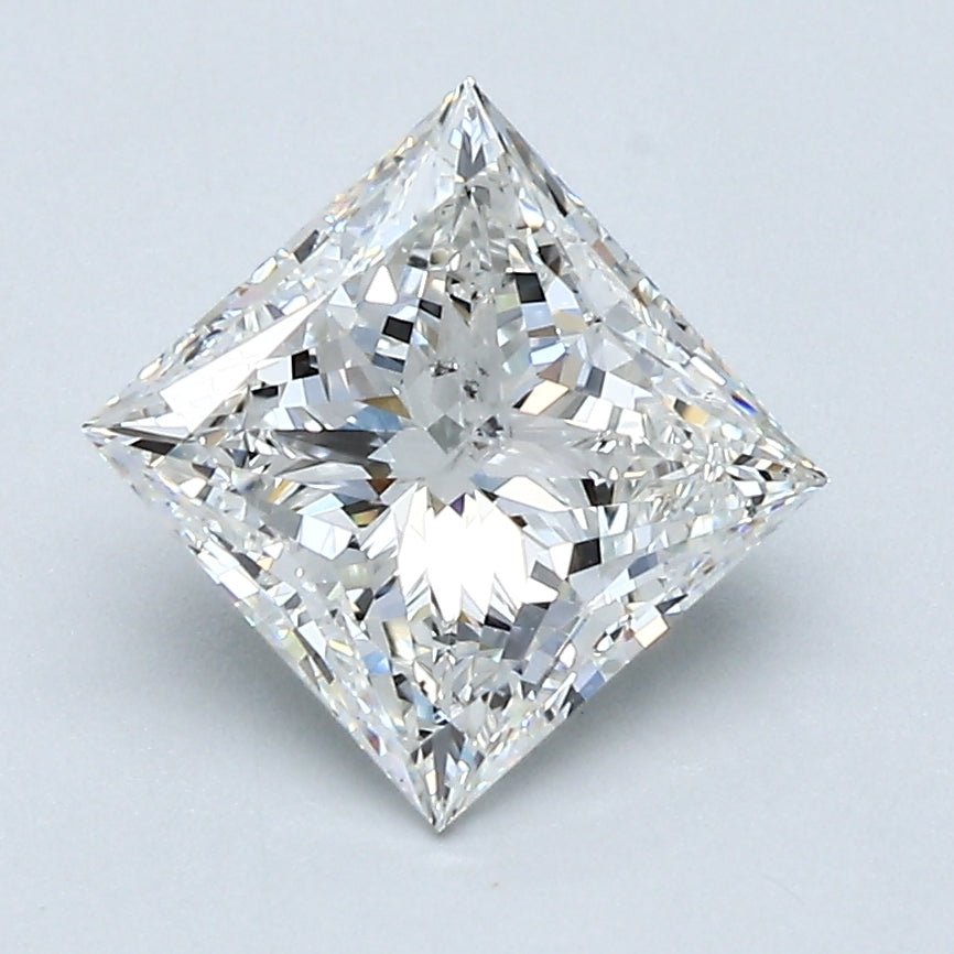 2 Carat Princess - Natural Diamond - 1.8 - G - SI2 - G - EX - EX - Diamonds By Rothschild