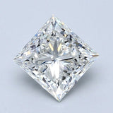 2 Carat Princess - Natural Diamond - 1.8 - H - VVS2 - VG - EX - EX - Diamonds By Rothschild