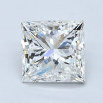 2 Carat PRINCESS - Natural Diamond - 1.9 - G - VS1 - VG - EX - VG - Diamonds By Rothschild