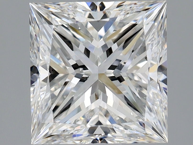 2 Carat Princess - Natural Diamond - 1.91 - F - SI2 - EX - VG - Diamonds By Rothschild