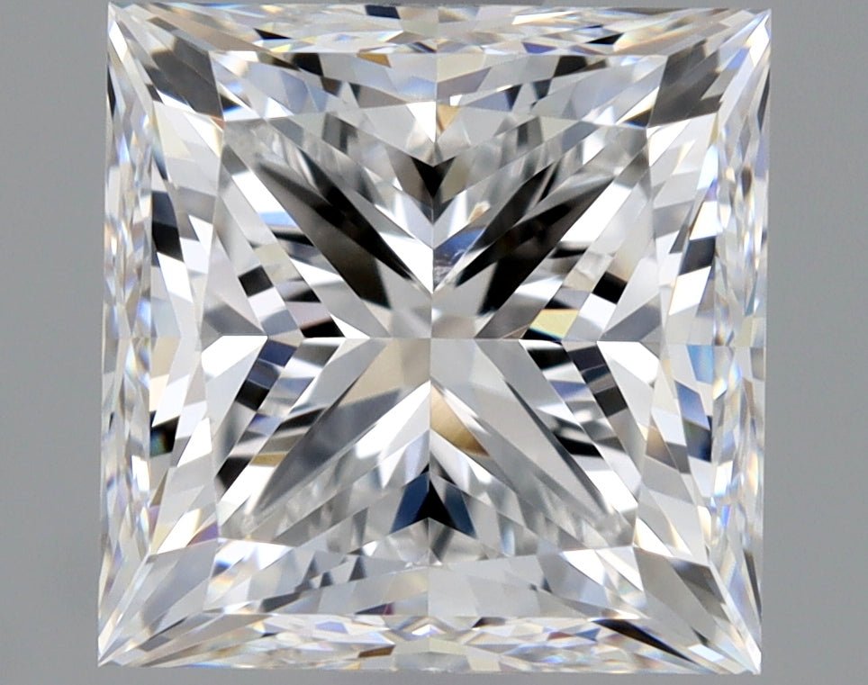 2 Carat Princess - Natural Diamond - 2.01 - D - SI1 - EX - VG - Diamonds By Rothschild