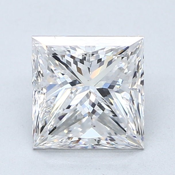 2 Carat Princess - Natural Diamond - 2.01 - E - SI1 - VG - VG - G - Diamonds By Rothschild