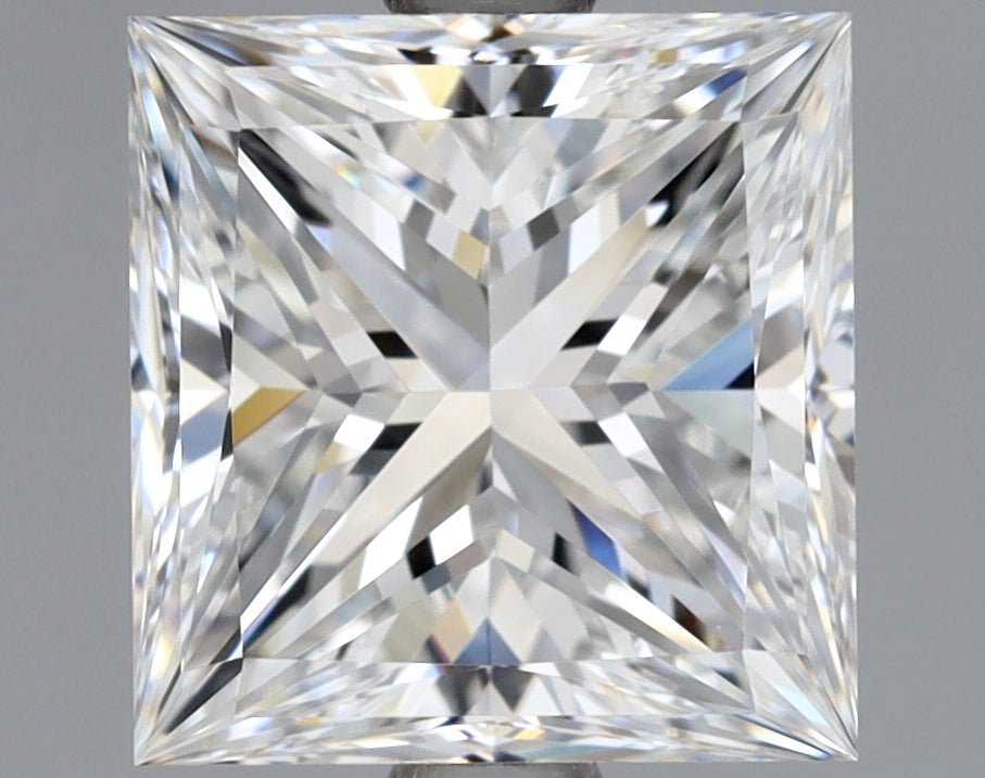 2 Carat Princess - Natural Diamond - 2.01 - E - VVS2 - VG - EX - VG - Diamonds By Rothschild