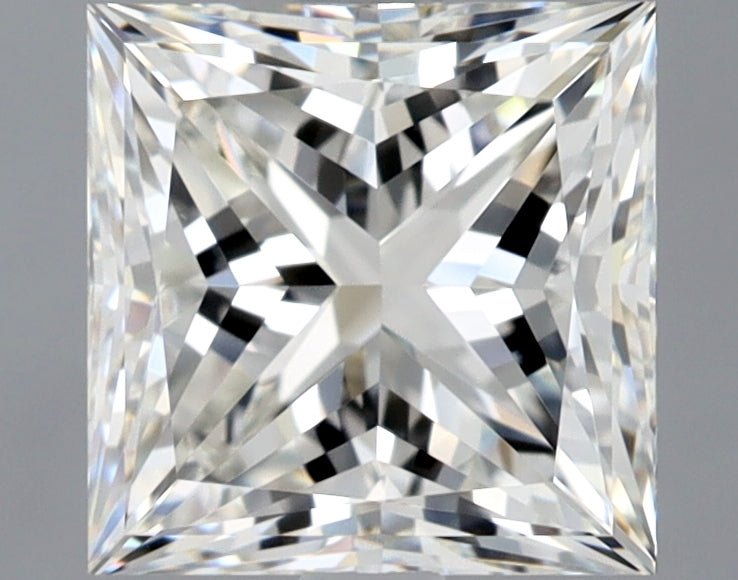 2 Carat Princess - Natural Diamond - 2.01 - H - VVS2 - VG - EX - EX - Diamonds By Rothschild