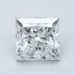 2 Carat PRINCESS - Natural Diamond - 2.02 - F - SI1 - VG - VG - VG - Diamonds By Rothschild