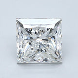 2 Carat PRINCESS - Natural Diamond - 2.02 - F - SI1 - VG - VG - VG - Diamonds By Rothschild
