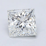 2 Carat PRINCESS - Natural Diamond - F - VS1 - 2.01 - EX - EX - VG - Diamonds By Rothschild