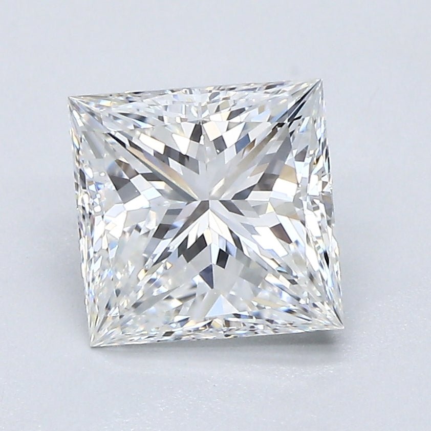 2 Carat PRINCESS - Natural Diamond - F - VS1 - 2.01 - EX - EX - VG - Diamonds By Rothschild