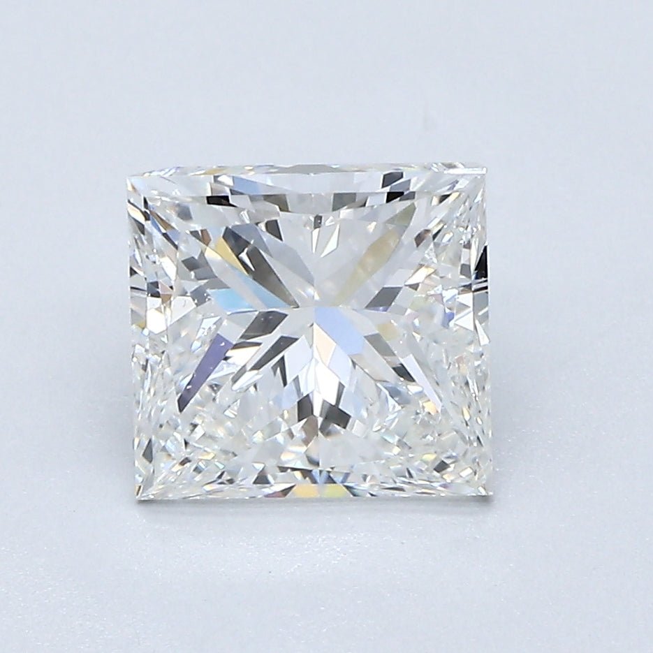 2 Carat PRINCESS - Natural Diamond - G - SI1 - 2 - G - G - G - Diamonds By Rothschild