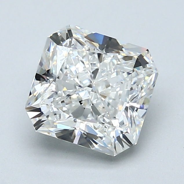 2 Carat Radiant - Natural Diamond - 2.01 - F - VS2 - VG - EX - EX - Diamonds By Rothschild