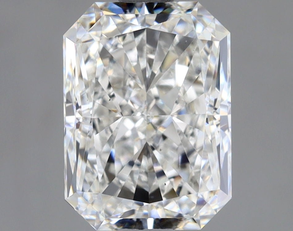 2 Carat Radiant - Natural Diamond - 2.02 - F - VS2 - VG - EX - EX - Diamonds By Rothschild