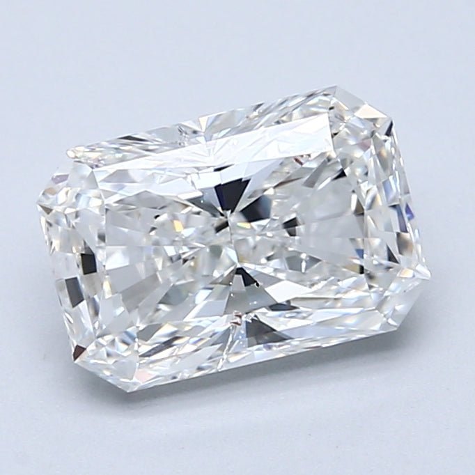 2 Carat Radiant - Natural Diamond - 2.03 - F - SI2 - VG - EX - VG - Diamonds By Rothschild