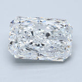 2 Carat Radiant - Natural Diamond - 2.2 - E - SI1 - VG - EX - VG - Diamonds By Rothschild