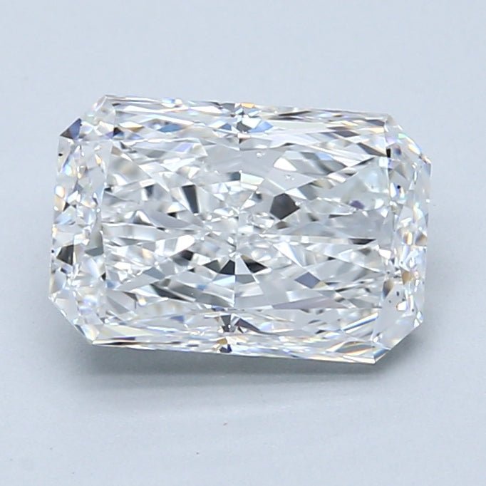 2 Carat Radiant - Natural Diamond - 2.2 - E - SI1 - VG - EX - VG - Diamonds By Rothschild