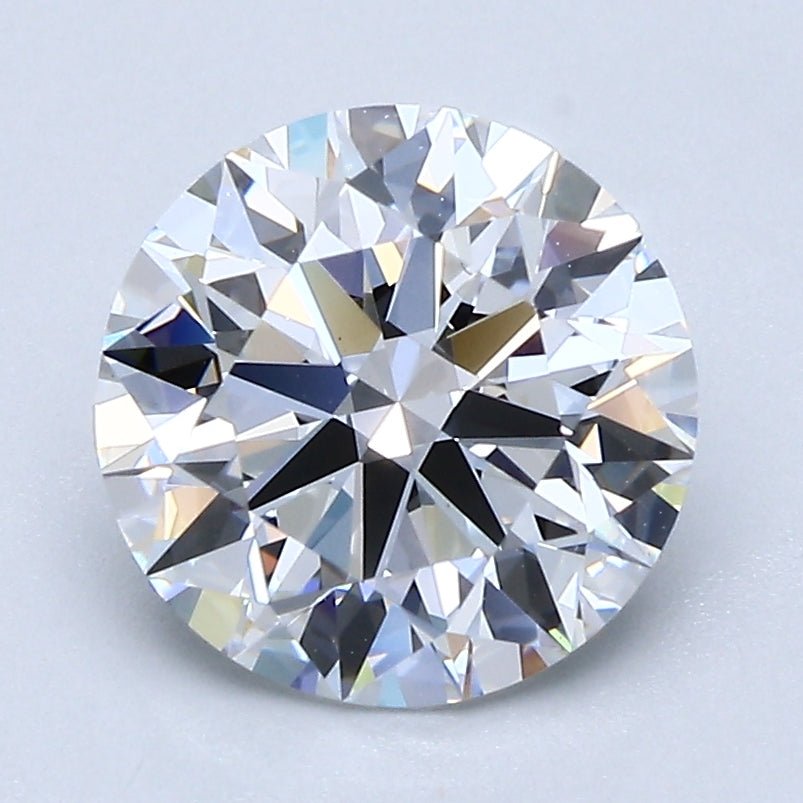 2 Carat Round Cut Natural Diamond - D VS1 - 2.31ct - EX Cut Grade - Diamonds By Rothschild
