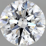 2 Carat Round Cut Natural Diamond - E SI2 - 1.9ct - EX Symmetry Grade - Diamonds By Rothschild