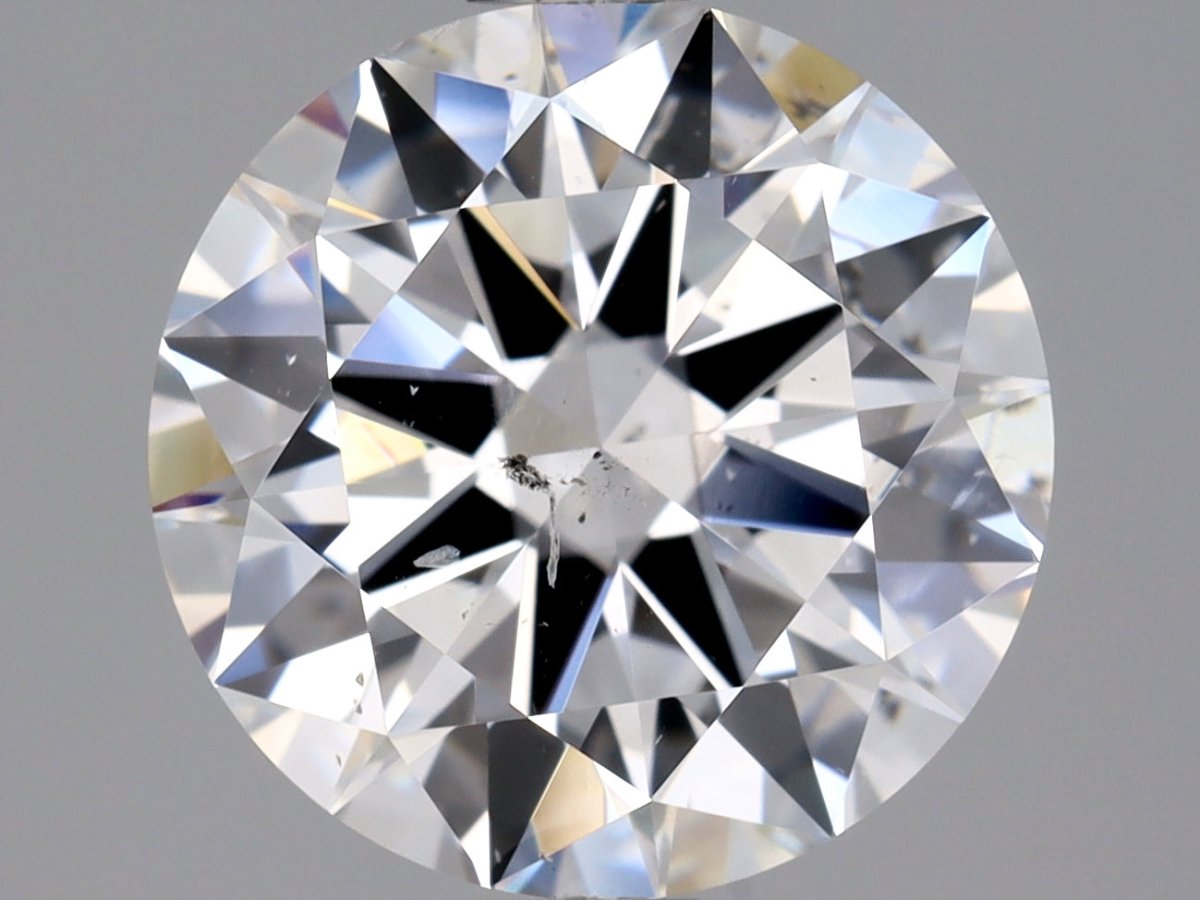 2 Carat Round Cut Natural Diamond - E SI2 - 2.0ct - EX Symmetry Grade - Diamonds By Rothschild
