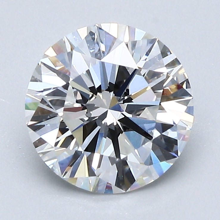 2 Carat Round Cut Natural Diamond - E VS1 - 1.85ct - VG Cut Grade - Diamonds By Rothschild