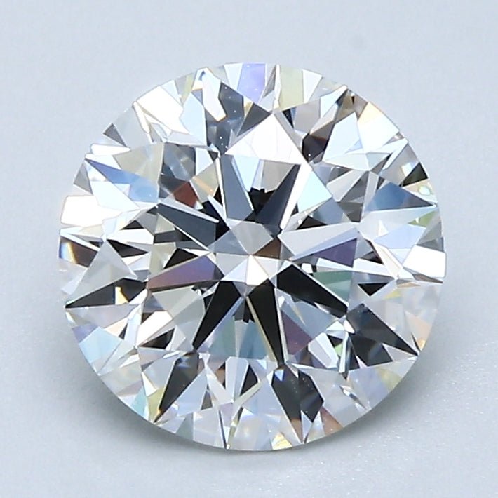 2 Carat Round Cut Natural Diamond - F VVS1 - 1.8ct - EX Cut Grade - Diamonds By Rothschild