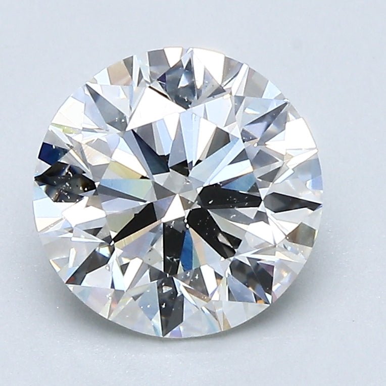 2 Carat Round Cut Natural Diamond - H SI1 - 2.0ct - EX Cut Grade - Diamonds By Rothschild