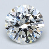 2 Carat Round Cut Natural Diamond - I VVS2 - 2.04ct - EX Cut Grade - Diamonds By Rothschild