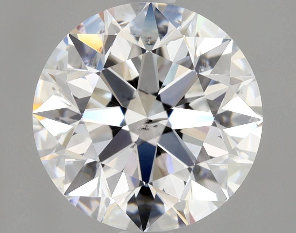 2 Carat Round - Natural Diamond - 1.8 - E - SI2 - EX - EX - Diamonds By Rothschild