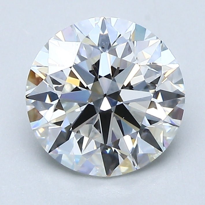 2 Carat Round - Natural Diamond - 1.8 - F - VS2 - EX - EX - EX - Diamonds By Rothschild