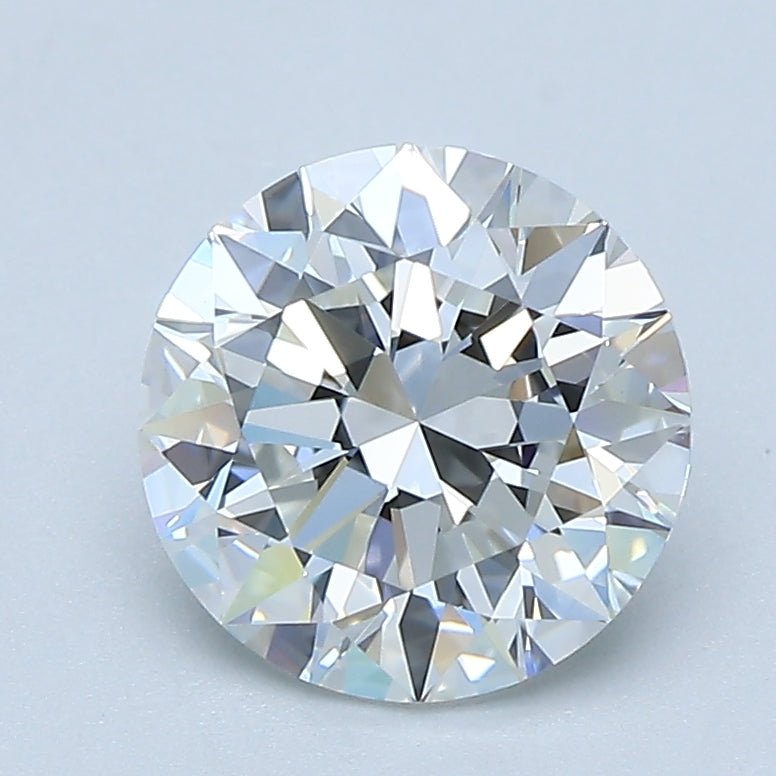 2 Carat Round - Natural Diamond - 1.8 - F - VVS2 - EX - EX - EX - Diamonds By Rothschild