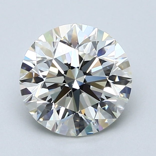 2 Carat Round - Natural Diamond - 1.8 - J - VS2 - EX - EX - EX - Diamonds By Rothschild