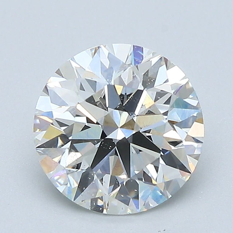 2 Carat Round - Natural Diamond - 1.86 - G - SI2 - EX - EX - EX - Diamonds By Rothschild