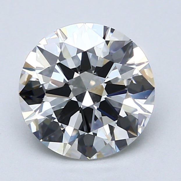 2 Carat Round - Natural Diamond - 1.86 - H - VS2 - EX - EX - EX - Diamonds By Rothschild