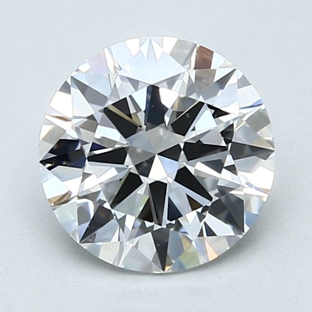 2 Carat Round - Natural Diamond - 1.9 - D - VS2 - EX - EX - EX - Diamonds By Rothschild
