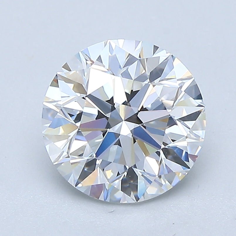 2 Carat Round - Natural Diamond - 1.9 - D - VVS1 - EX - EX - EX - Diamonds By Rothschild