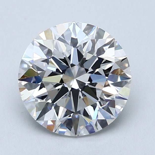 2 Carat Round - Natural Diamond - 1.9 - E - SI1 - EX - EX - EX - Diamonds By Rothschild