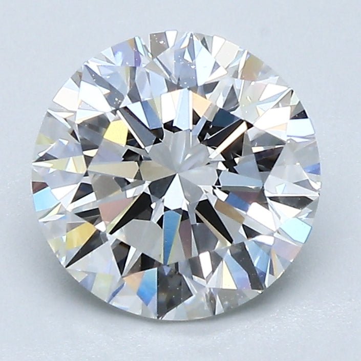 2 Carat Round - Natural Diamond - 1.9 - E - VVS1 - EX - EX - EX - Diamonds By Rothschild