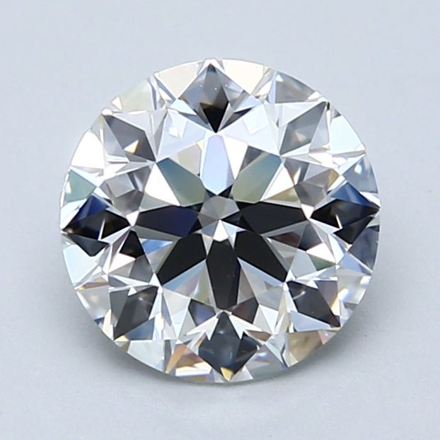 2 Carat Round - Natural Diamond - 1.9 - F - VS2 - EX - EX - EX - Diamonds By Rothschild