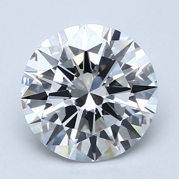 2 Carat Round - Natural Diamond - 1.9 - F - VVS1 - EX - EX - EX - Diamonds By Rothschild