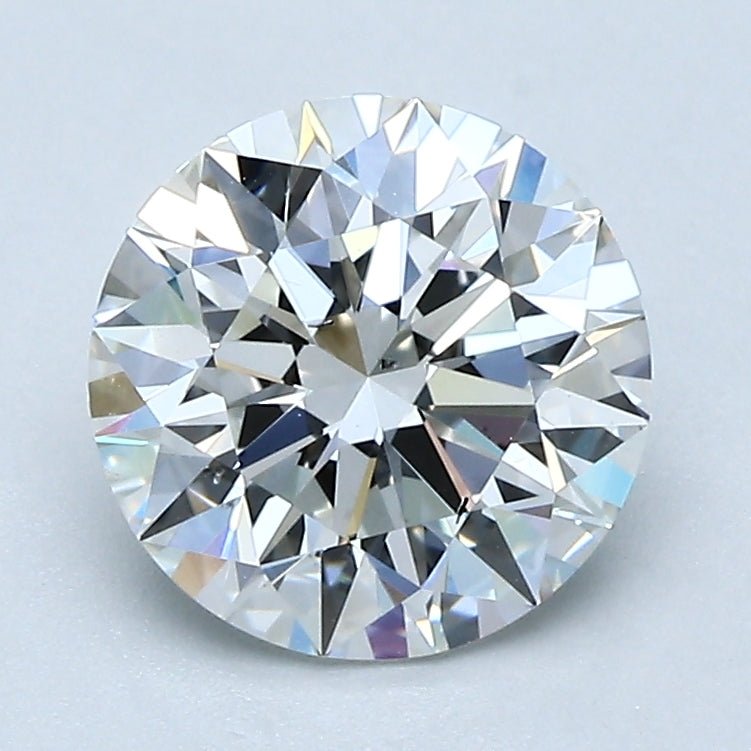 2 Carat Round - Natural Diamond - 1.9 - G - SI1 - EX - EX - EX - Diamonds By Rothschild